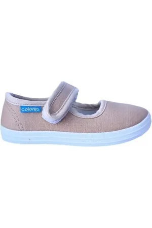Colores Zapatillas MERCEDES LONA 2410 Tostado para niño