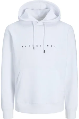 JACK & JONES Jersey 12233972 JJESTAR JJ SWEAT HOOD NOOS WHITE para hombre