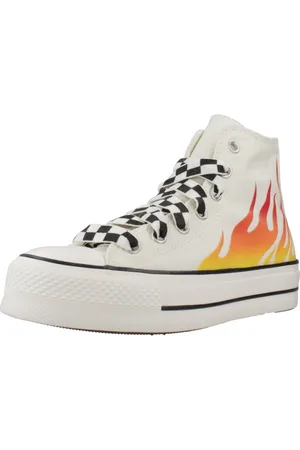 Converse Deportivas Moda CHUCK TAYLOR ALL STAR LIFT PLATFORM FLAMES para mujer