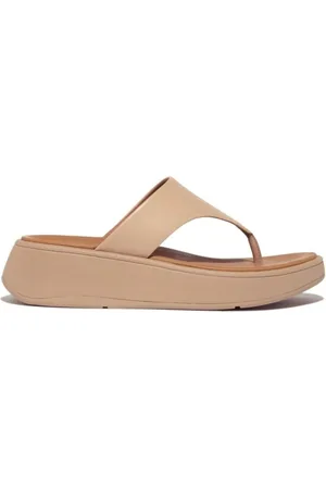 FitFlop Chanclas CHANCLA F-MODE LEATHER PLATAFORM para mujer