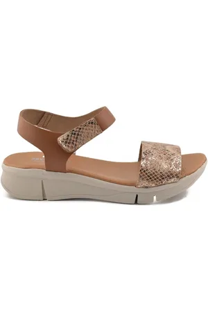 Cbp - Conbuenpie Sandalias Sandalias marrones de piel para mujer