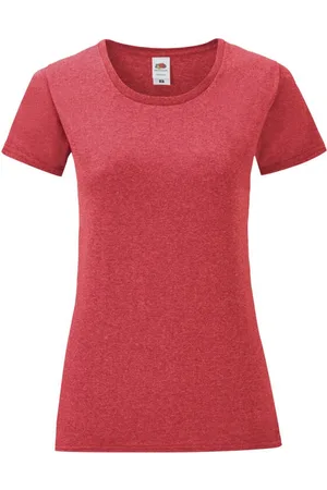 Fruit Of The Loom Camiseta manga larga Iconic 150 para mujer