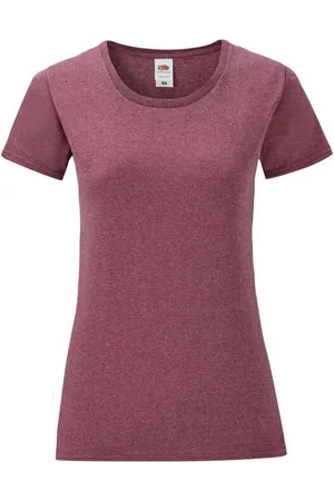 Fruit Of The Loom Camiseta manga larga Iconic 150 para mujer