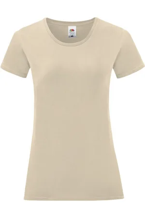 Fruit Of The Loom Camiseta manga larga Iconic 150 para mujer