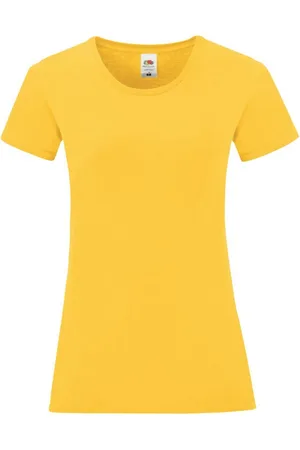 Fruit Of The Loom Camiseta manga larga Iconic 150 para mujer