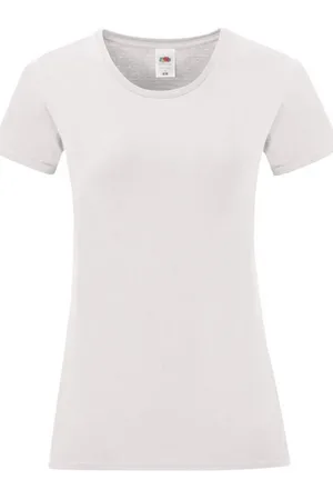 Fruit Of The Loom Camiseta manga larga Iconic 150 para mujer