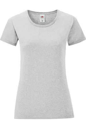 Fruit Of The Loom Camiseta manga larga Iconic 150 para mujer