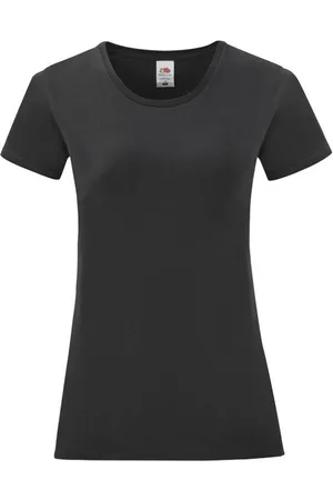 Fruit Of The Loom Camiseta manga larga Iconic 150 para mujer