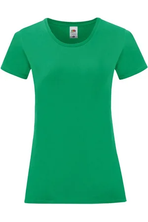 Fruit Of The Loom Camiseta manga larga Iconic 150 para mujer