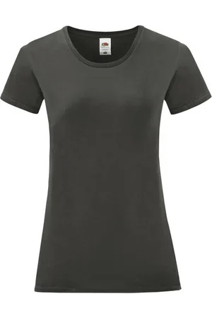 Fruit Of The Loom Camiseta manga larga Iconic 150 para mujer