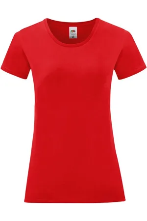 Fruit Of The Loom Camiseta manga larga Iconic 150 para mujer