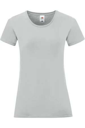 Fruit Of The Loom Camiseta manga larga Iconic 150 para mujer