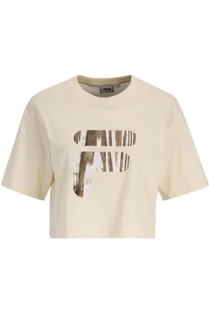 Fila Camiseta faw0449_bothel_cropped_beige para mujer