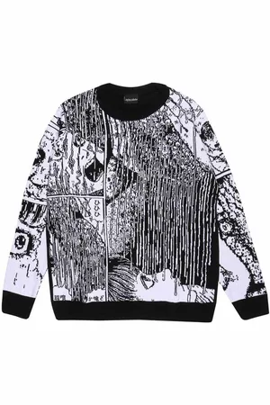 Junji-Ito Jersey Face Melting para mujer
