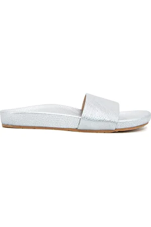 Maluo Sandalias AVA METALLIC FOOTBED ARGENTO para mujer