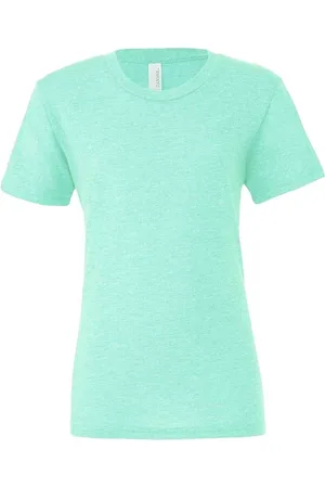 Bella + Canvas Camiseta manga larga Tri-Blend para mujer