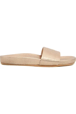 Maluo Sandalias AVA METALLIC FOOTBED GOLD para mujer