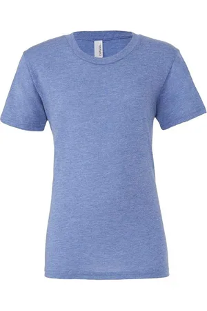 Bella + Canvas Camiseta manga larga Tri-Blend para mujer