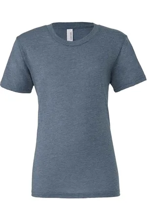 Bella + Canvas Camiseta manga larga Tri-Blend para mujer