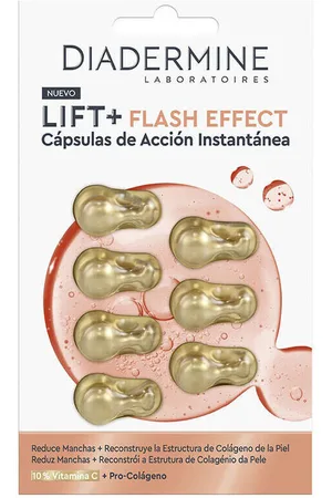 DIADERMINE Antiedad & antiarrugas Lift + Flash Efect Vitamina C + Pro-colágeno Cápsulas para mujer
