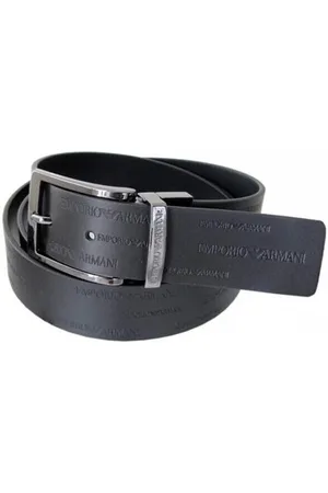 Emporio Armani Cinturón - Cinturón con Logos Estampados para hombre