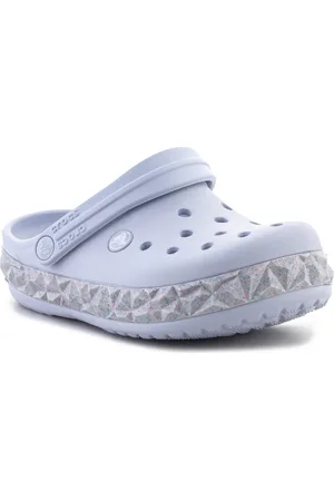 Crocs Sandalias Crockband Geometric Glitter Band Clog Kids 210134-5AF para niño