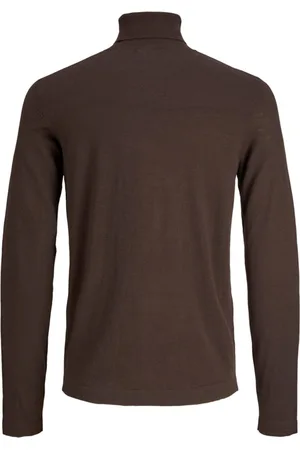 JACK & JONES Jersey 12219658 JORROGAN KNIT ROLL NECK JNR SEAL BROWN para niño