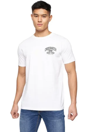 Crosshatch Camiseta manga larga Chinsters para hombre