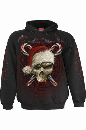 Spiral Jersey Candy Cane Santa para mujer