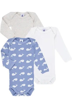 Petit Bateau Pijama BODY US ML MOBIDIC PACK X3 para niño