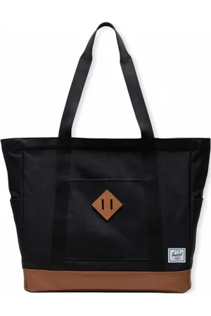 Herschel Mochila Heritage Tote - Black/Saddle Brown para hombre