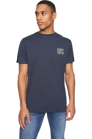 Crosshatch Camiseta manga larga Tugford para hombre