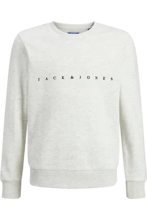 JACK & JONES Jersey 12246415 JWHCOPENHAGEN BIG SWEAT CREW NECK JNR WHITE MELANGE para niño