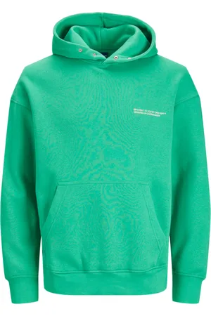 JACK & JONES Jersey 12250600 JORVESTERBRO BACK SWEAT HOOD SN PLS HOLLY GREEN para hombre