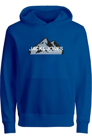 JACK & JONES Jersey 12268041 JCOMOUNTAIN LOGO SWEAT HOOD SN MNI LAPIS BLUE para niño