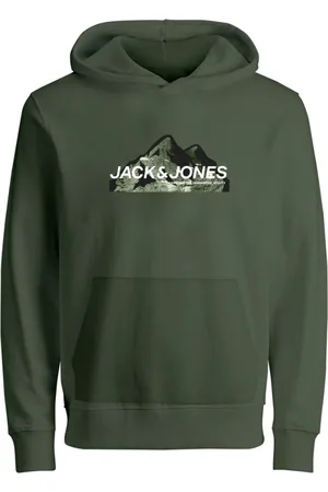 JACK & JONES Jersey 12268041 JCOMOUNTAIN LOGO SWEAT HOOD SN MNI CYPRESS para niño