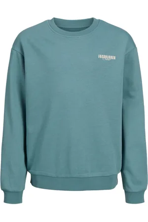 JACK & JONES Jersey 12270143 JJSTYD LOOSE GRAPHIC SWEAT C.NECK LN JNR MINERAL BLUE para niño
