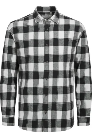 JACK & JONES Camisa manga larga 12245084 JJEJOSHUA BUFFALO SHIRT LS LN CLOUD DANCER para hombre