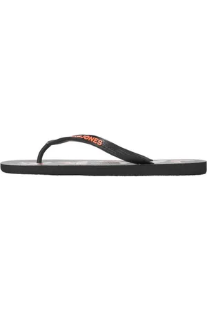 JACK & JONES Chanclas 12236507 JFWLOGO PALM PRINT FLIP FLOP JNR ANTHRACITE para niño