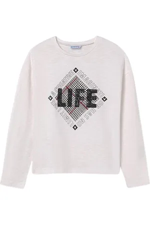Mayoral Tops y Camisetas Camiseta m/l grafica para mujer