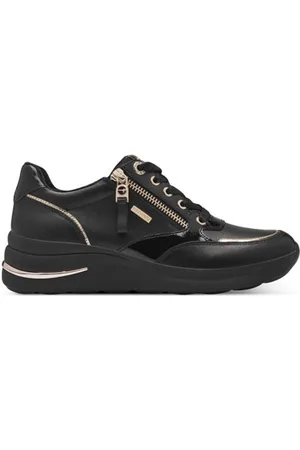 Tamaris Deportivas Moda DEPORTIVA IMPERMEABLE 83715 PIEL NEGRA para mujer