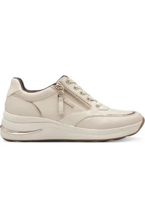 Tamaris Deportivas Moda DEPORTIVA IMPERMEABLE 83715 PIEL BEIG para mujer