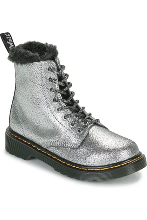 Dr. Martens Botines Serena J Silver Distressed Foil para niña
