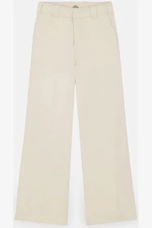 Dickies Pantalones W WIDE LEG PANT DK0A4YSE-F90 WHITECAP GRAY para mujer