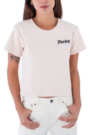 Hurley Tops y Camisetas TOMGIRL BABY RIB TEE para mujer