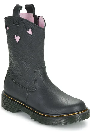 Dr. Martens Botines Bex Heart P-O Boot J Black Classic Nappa para niña