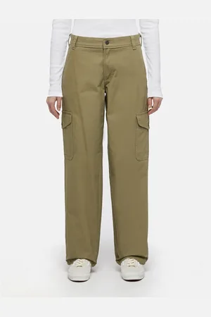 Dickies Pantalones DUCK CANVAS CARGO W - DK0A864S-0IP1 IMPERIAL GREEN para mujer
