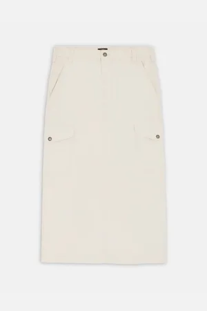 Dickies Falda DUCK CANVAS CARGO - DK0A4Z2R-F901 WHITECAP GRAY para mujer