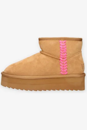 Colors of California Botines HC.YWPLA10-TAN para mujer