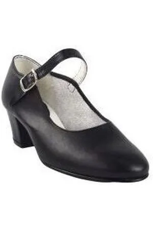 Bienve Zapatillas deporte Zapato flamenca-correa para mujer